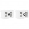 Szafka kuchenna z półką z drzwiami 2 pcs Biały 60 x 31 x 40 cm