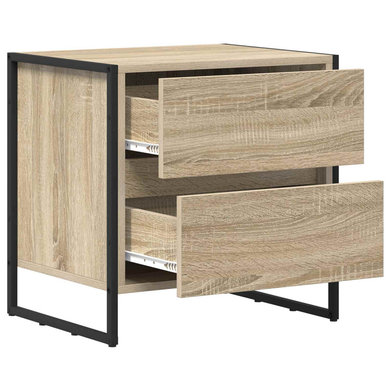 Stolik nocny Sonoma 50 x 39.5 x 50 cm Materiał drewnopochodny