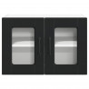 Szafka kuchenna z półką z drzwiami 2 pcs Czarny 60 x 31 x 40 cm