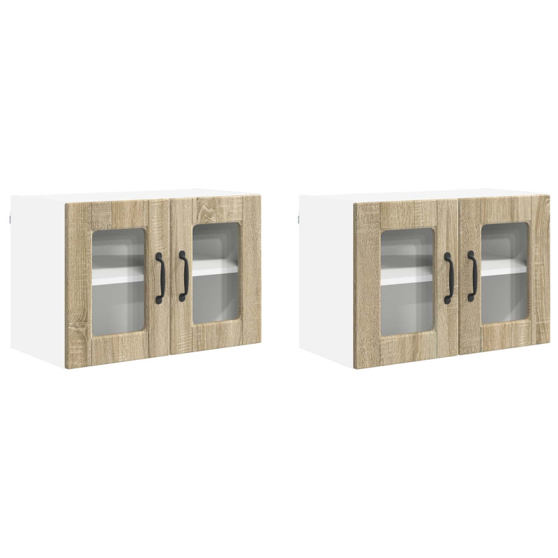 Szafka kuchenna z półką 2 pcs Dąb Sonoma 60 x 31 x 40 cm