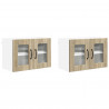 Szafka kuchenna z półką 2 pcs Dąb Sonoma 60 x 31 x 40 cm