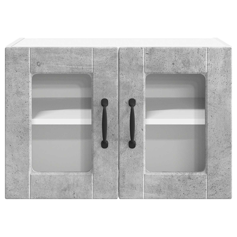 Szafka kuchenna z półką 2 pcs Betonowy szary 60 x 31 x 40 cm