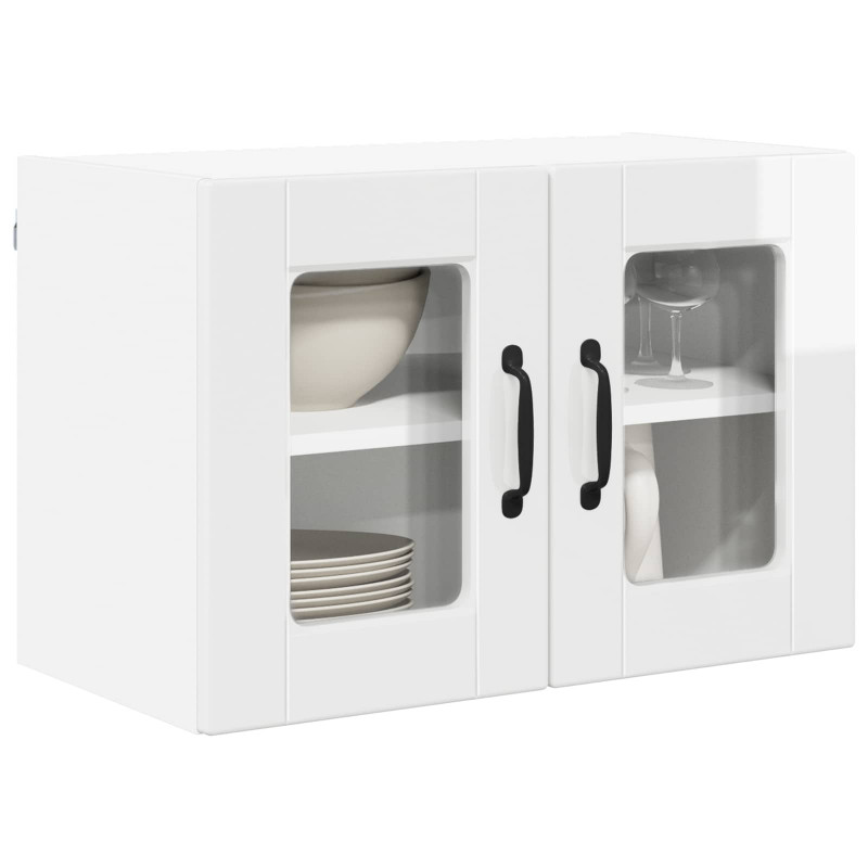 Szafka kuchenna 2 pcs Wysoki połysk biały 60 x 31 x 40 cm