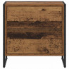 Stolik nocny z szufladą Stare drewno 50 x 39.5 x 50 cm