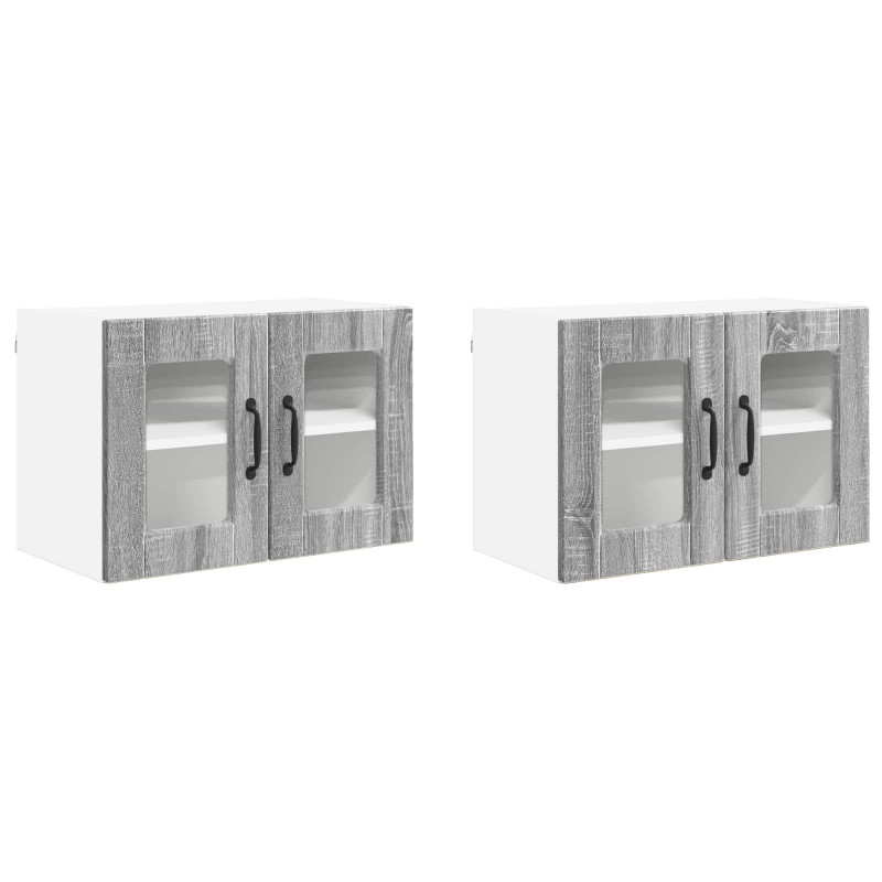 Szafka kuchenna z półką 2 pcs Szary Sonoma 60 x 31 x 40 cm