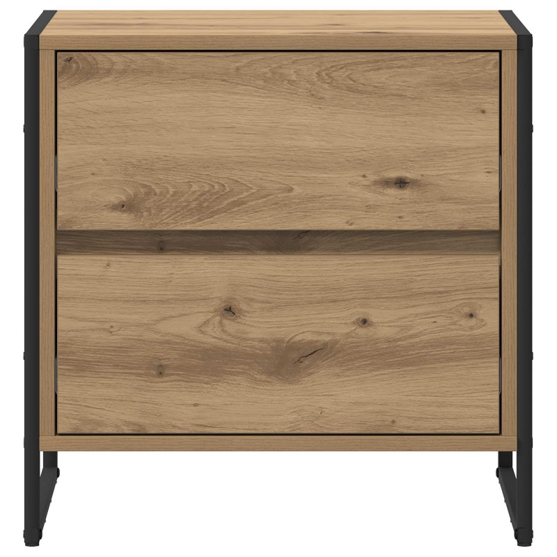 Stolik nocny z szufladą Dąb rzemieślniczy 50 x 39.5 x 50 cm