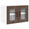Szafka kuchenna z półką 2 pcs Brązowy dąb 60 x 31 x 40 cm