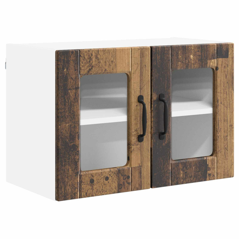 Szafka kuchenna z półką 2 pcs Stare drewno 60 x 31 x 40 cm