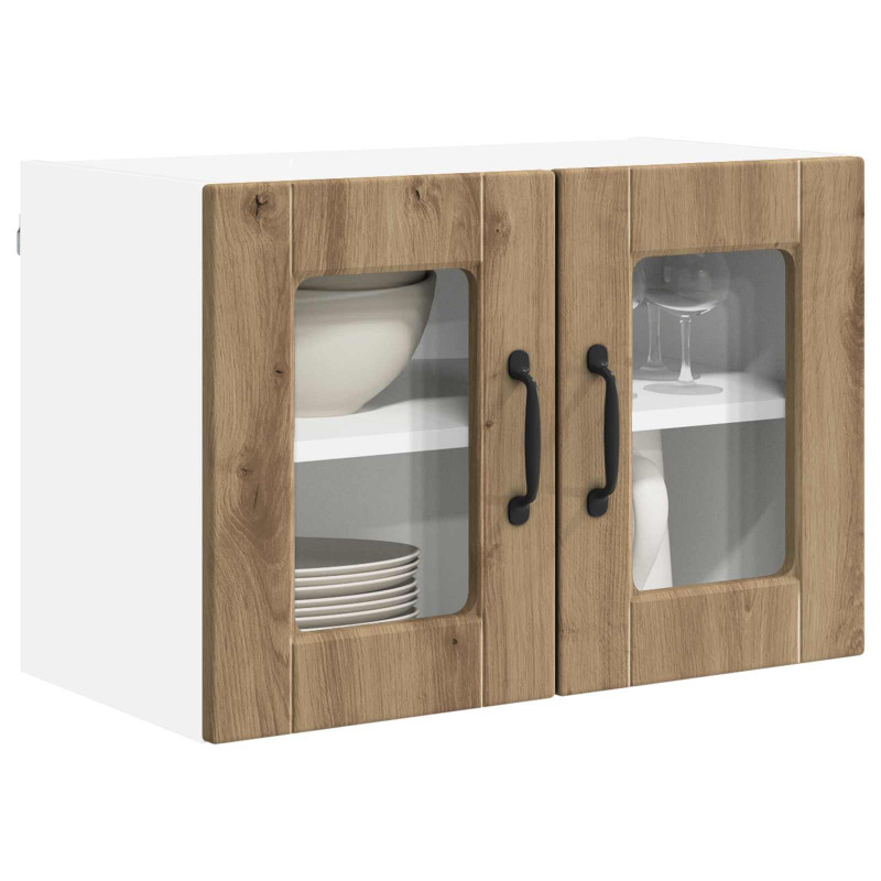 Szafka kuchenna z półką 2 pcs Dąb rzemieślniczy 60 x 31 x 40 cm