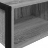 Stolik końcowy z przechowywaniem Szary Sonoma 100 x 36 x 75 cm