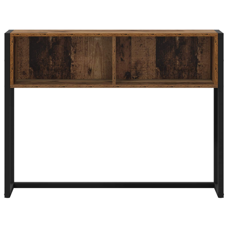 Stolik końcowy z przechowywaniem Stare drewno 100 x 36 x 75 cm