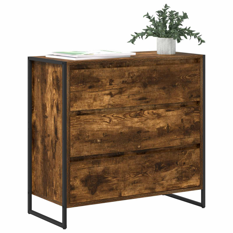 Bufet Dąb dymny 79 x 36 x 75.5 cm Materiał drewnopochodny