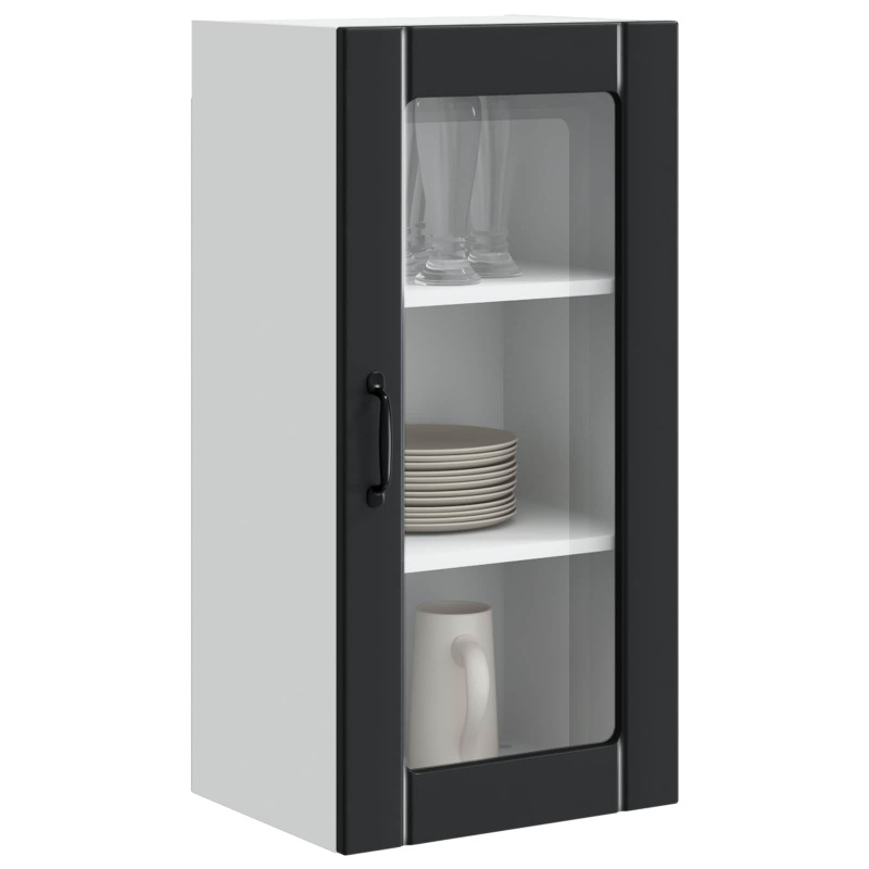 Szafka kuchenna Czarny 40 x 31 x 80 cm Materiał drewnopochodny