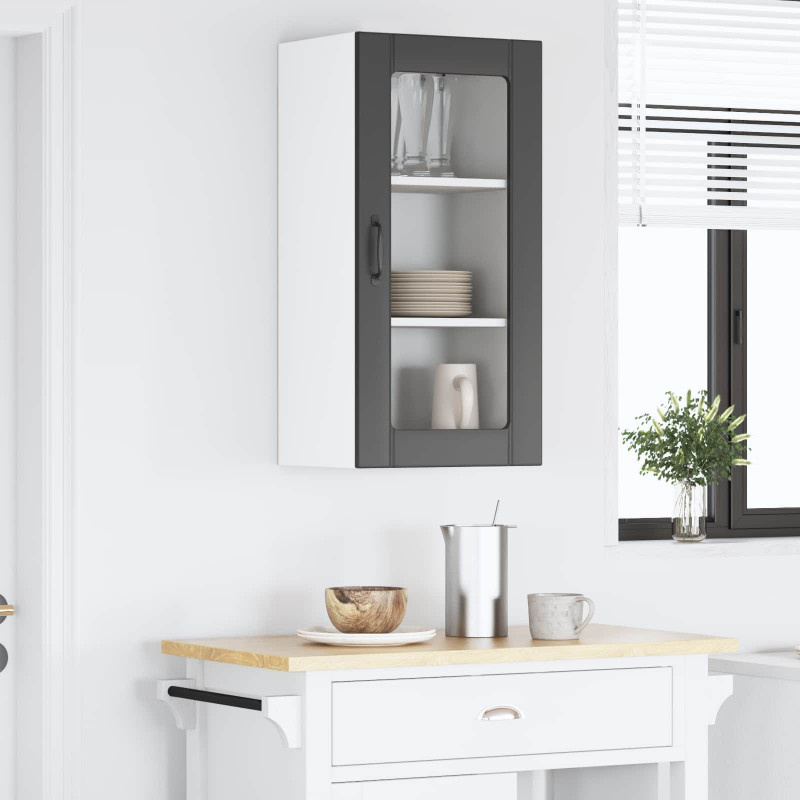 Szafka kuchenna Czarny 40 x 31 x 80 cm Materiał drewnopochodny