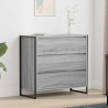 Bufet Szary Sonoma 79 x 36 x 75.5 cm Materiał drewnopochodny