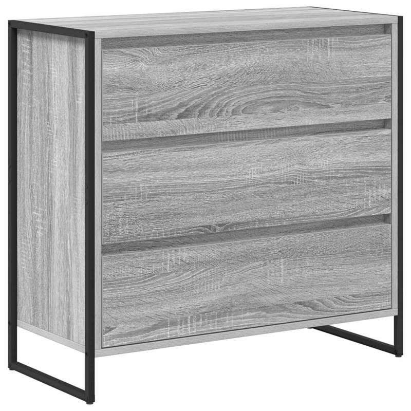 Bufet Szary Sonoma 79 x 36 x 75.5 cm Materiał drewnopochodny