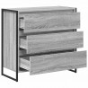 Bufet Szary Sonoma 79 x 36 x 75.5 cm Materiał drewnopochodny