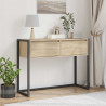 Stolik końcowy Sonoma 100 x 36 x 75 cm Materiał drewnopochodny