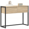 Stolik końcowy Sonoma 100 x 36 x 75 cm Materiał drewnopochodny