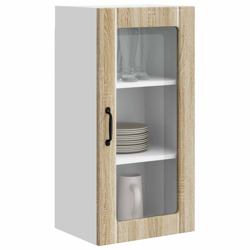 Szafka kuchenna z półką 2 pcs Dąb Sonoma 40 x 31 x 80 cm