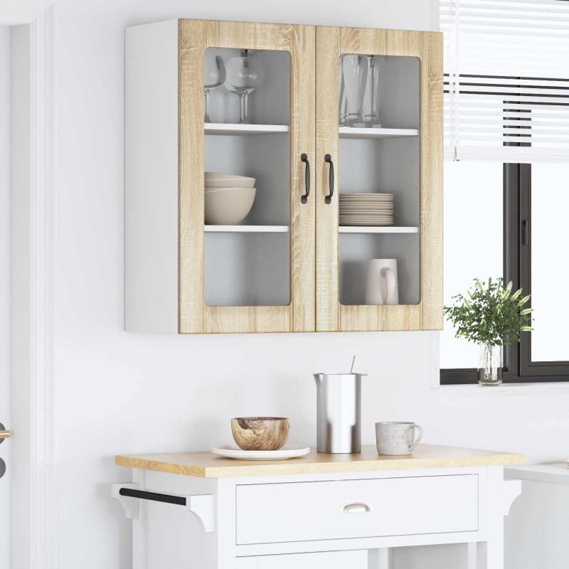 Szafka kuchenna z półką 2 pcs Dąb Sonoma 40 x 31 x 80 cm