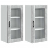 Szafka kuchenna z półką 2 pcs Betonowy szary 40 x 31 x 80 cm