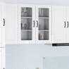 Szafka kuchenna 2 pcs Wysoki połysk biały 40 x 31 x 80 cm