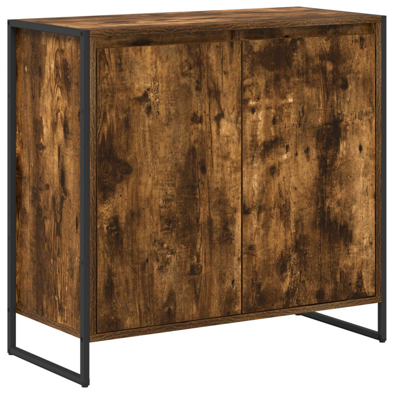 Szafka boczna Dąb dymny 79 x 36 x 75 cm Materiał drewnopochodny