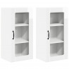 Szafka kuchenna 2 pcs Wysoki połysk biały 40 x 31 x 80 cm