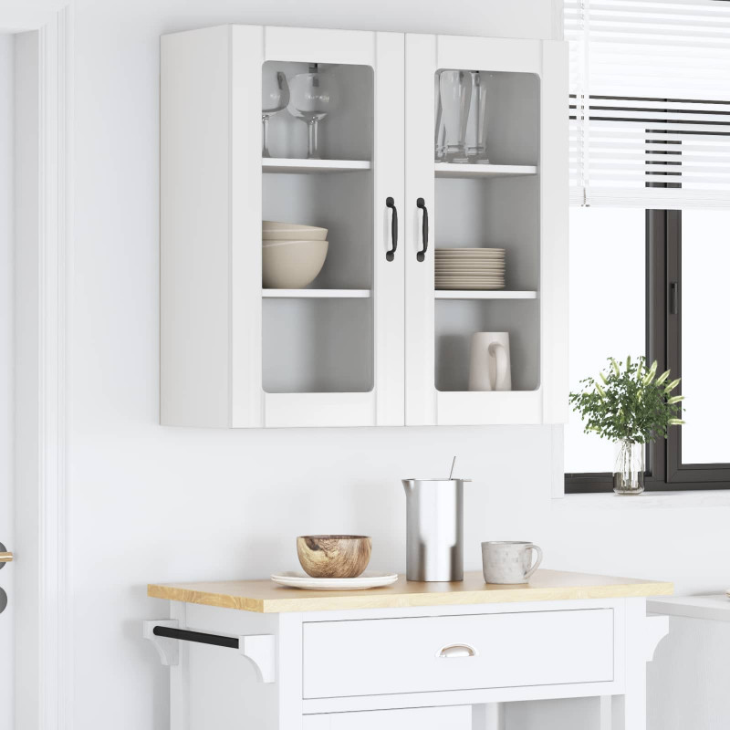 Szafka kuchenna 2 pcs Wysoki połysk biały 40 x 31 x 80 cm