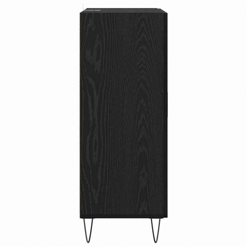 Bufet Czarny Dąb 69,5 x 34 x 90 cm Materiał drewnopochodny