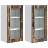 Szafka kuchenna z półką 2 pcs Dąb wędzony 40 x 31 x 80 cm