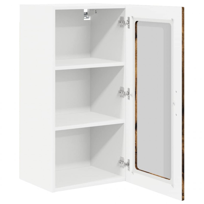 Szafka kuchenna z półką 2 pcs Dąb wędzony 40 x 31 x 80 cm