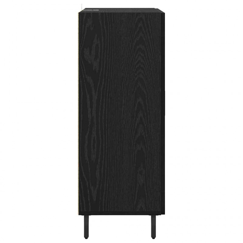 Bufet Czarny Dąb 69,5 x 34 x 90 cm Materiał drewnopochodny