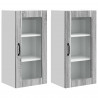 Szafka kuchenna z półką 2 pcs Szary Sonoma 40 x 31 x 80 cm