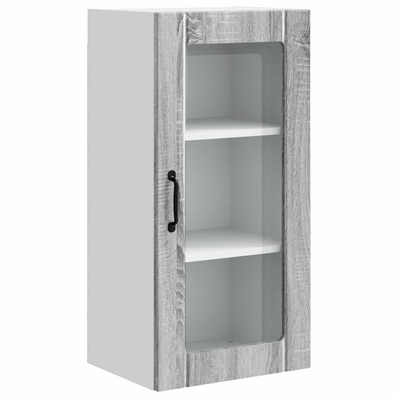 Szafka kuchenna z półką 2 pcs Szary Sonoma 40 x 31 x 80 cm