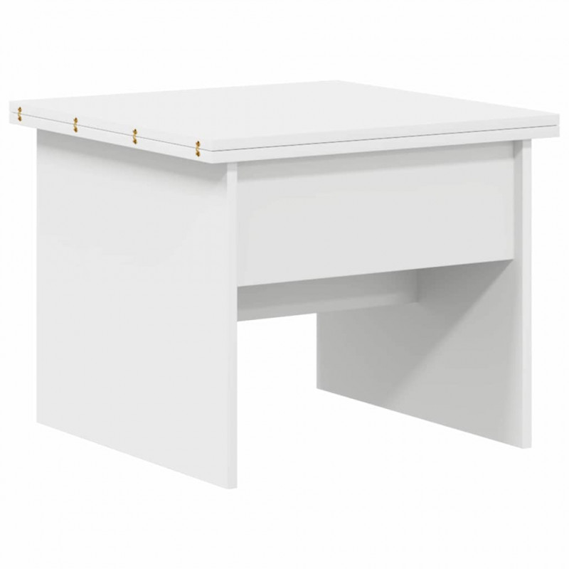 Stolik kawowy Biały 55 x 54,5 x 45 cm Materiał drewnopochodny