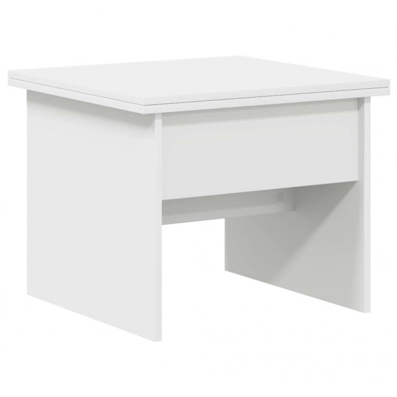 Stolik kawowy Biały 55 x 54,5 x 45 cm Materiał drewnopochodny