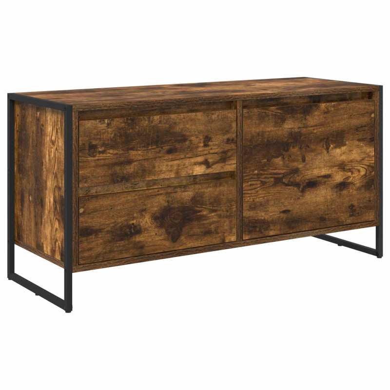 Szafka pod telewizor z szufladą Dąb dymny 100 x 36 x 49.5 cm