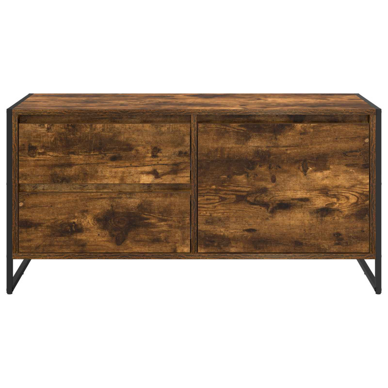 Szafka pod telewizor z szufladą Dąb dymny 100 x 36 x 49.5 cm