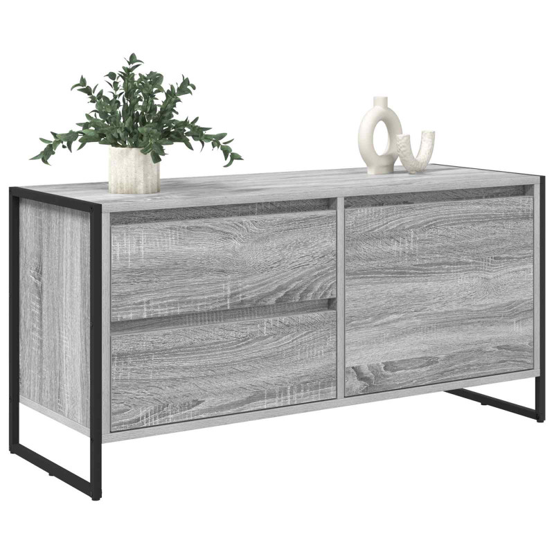 Szafka pod telewizor z szufladą Szary Sonoma 100 x 36 x 49.5 cm