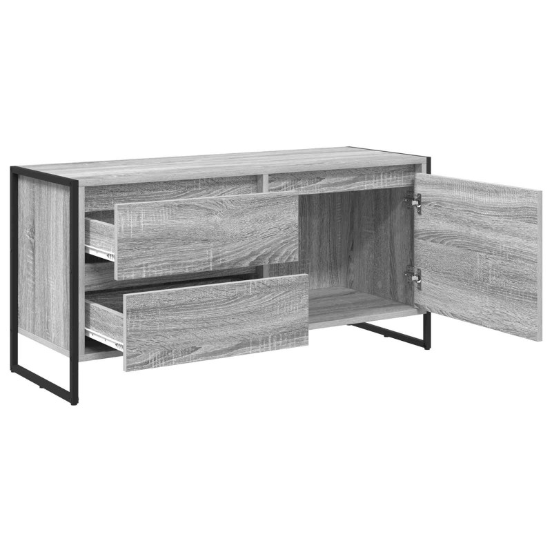 Szafka pod telewizor z szufladą Szary Sonoma 100 x 36 x 49.5 cm