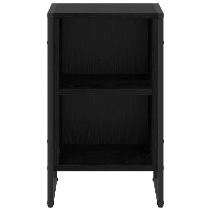 Stolik nocny 2 pcs Czarny Dąb 39.5 x 30 x 50 cm