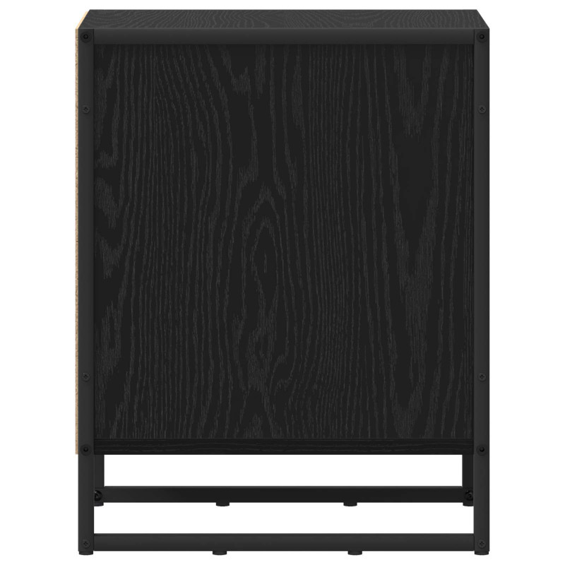 Stolik nocny 2 pcs Czarny Dąb 39.5 x 30 x 50 cm