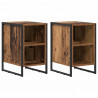 Stolik nocny 2 pcs Stare drewno 39.5 x 30 x 50 cm