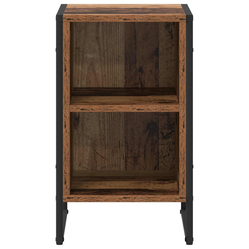Stolik nocny 2 pcs Stare drewno 39.5 x 30 x 50 cm