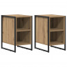 Stolik nocny 2 pcs Dąb rzemieślniczy 39.5 x 30 x 50 cm