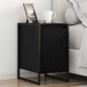 Stolik nocny 2 pcs Czarny Dąb 39,5 x 30 x 50 cm