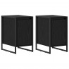 Stolik nocny 2 pcs Czarny Dąb 39,5 x 30 x 50 cm