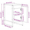 Stolik nocny 2 pcs Sonoma 39,5 x 30 x 50 cm